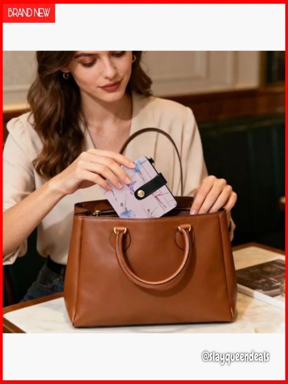 Slim RFID Blocking Leather Bifold Wallet with Zipper Coin Pocket